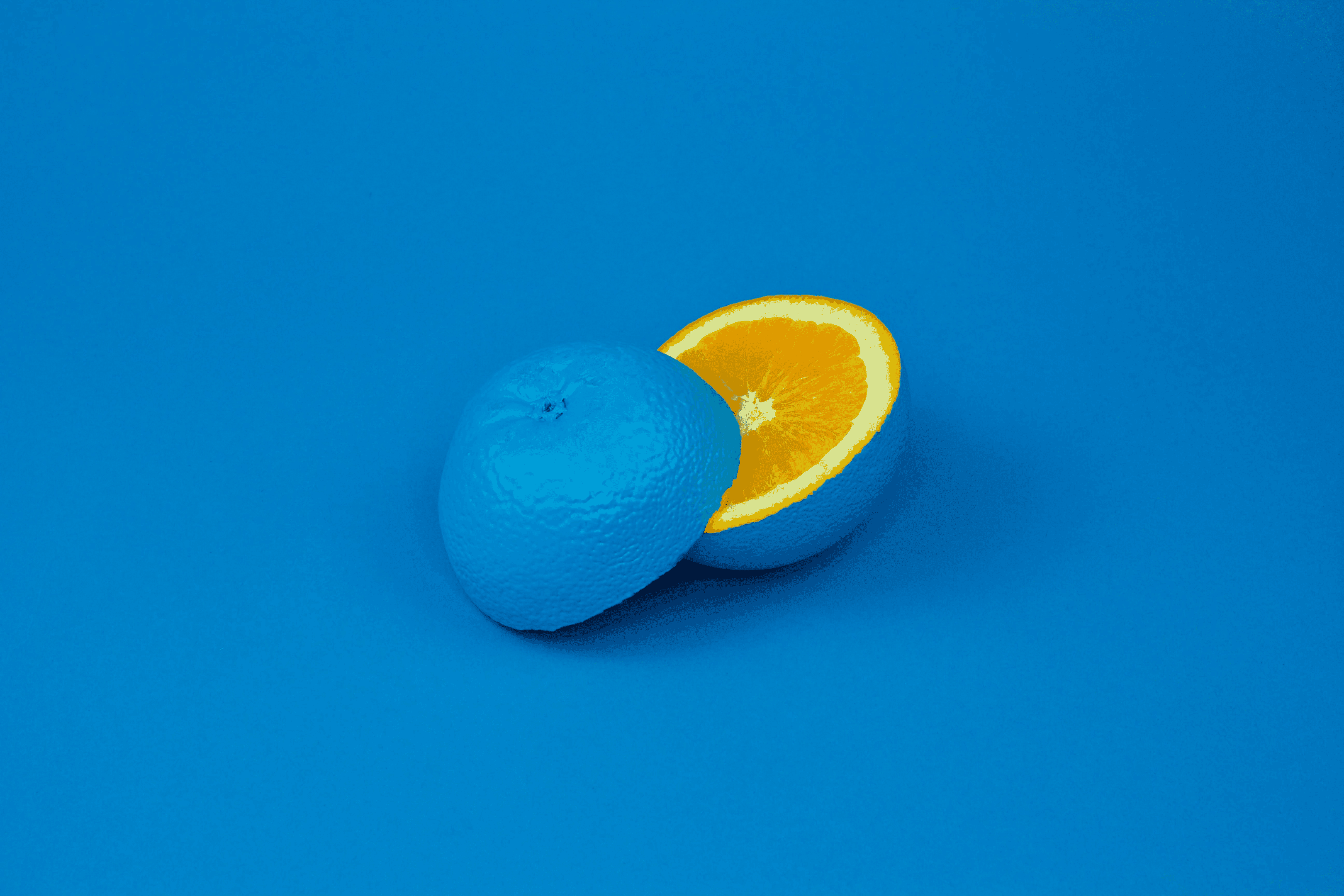 Blue orange.