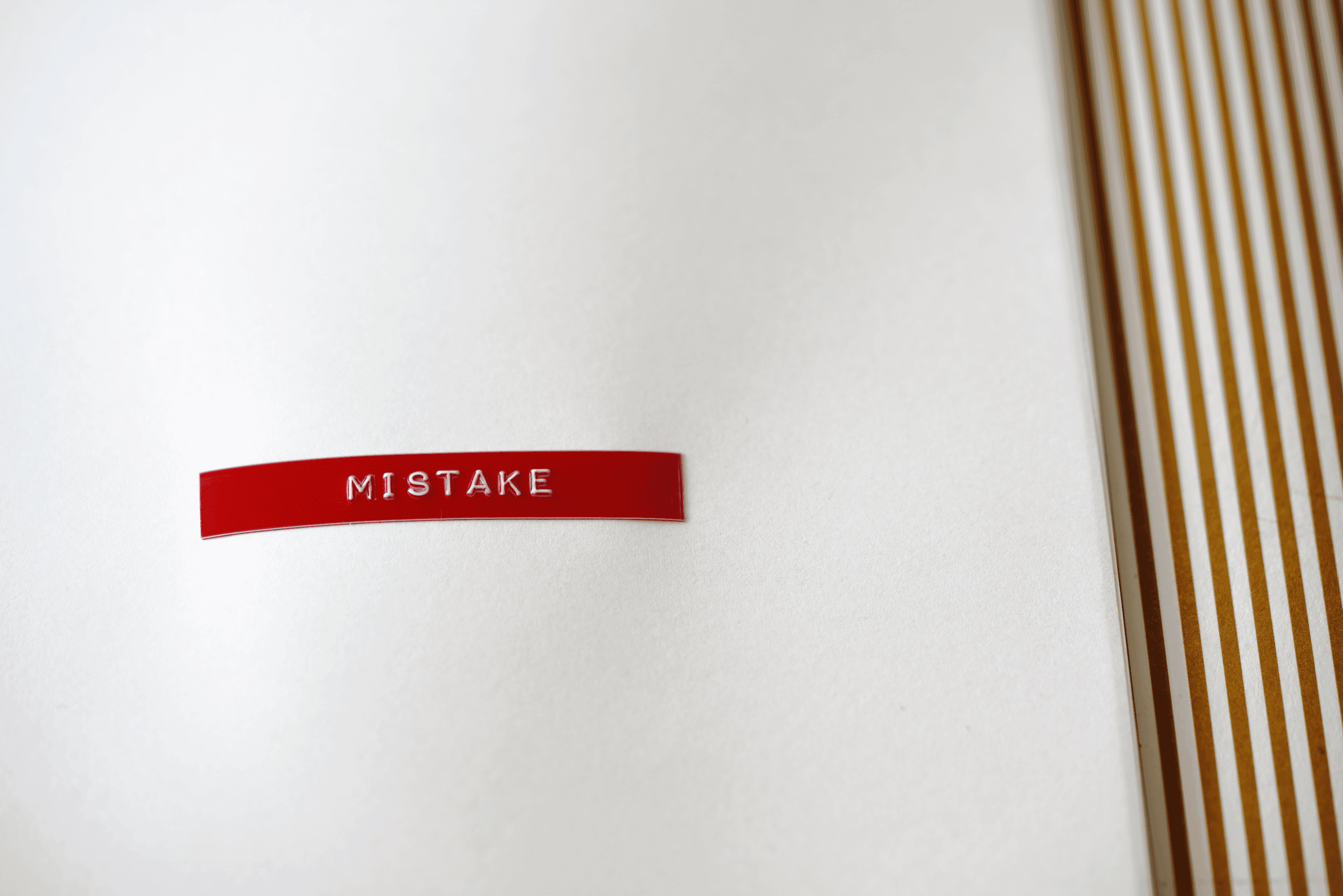 Mistake sticker