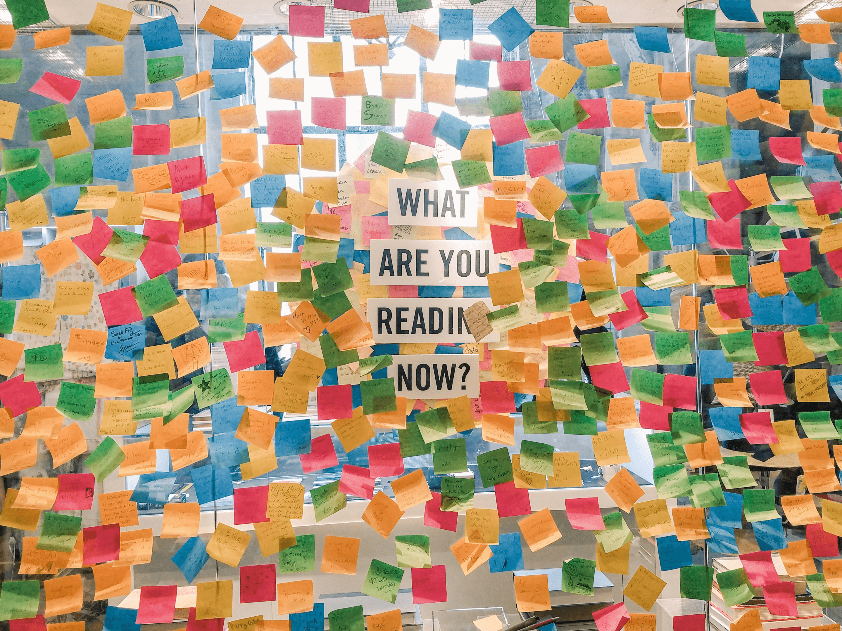 PR, stickers, notes.