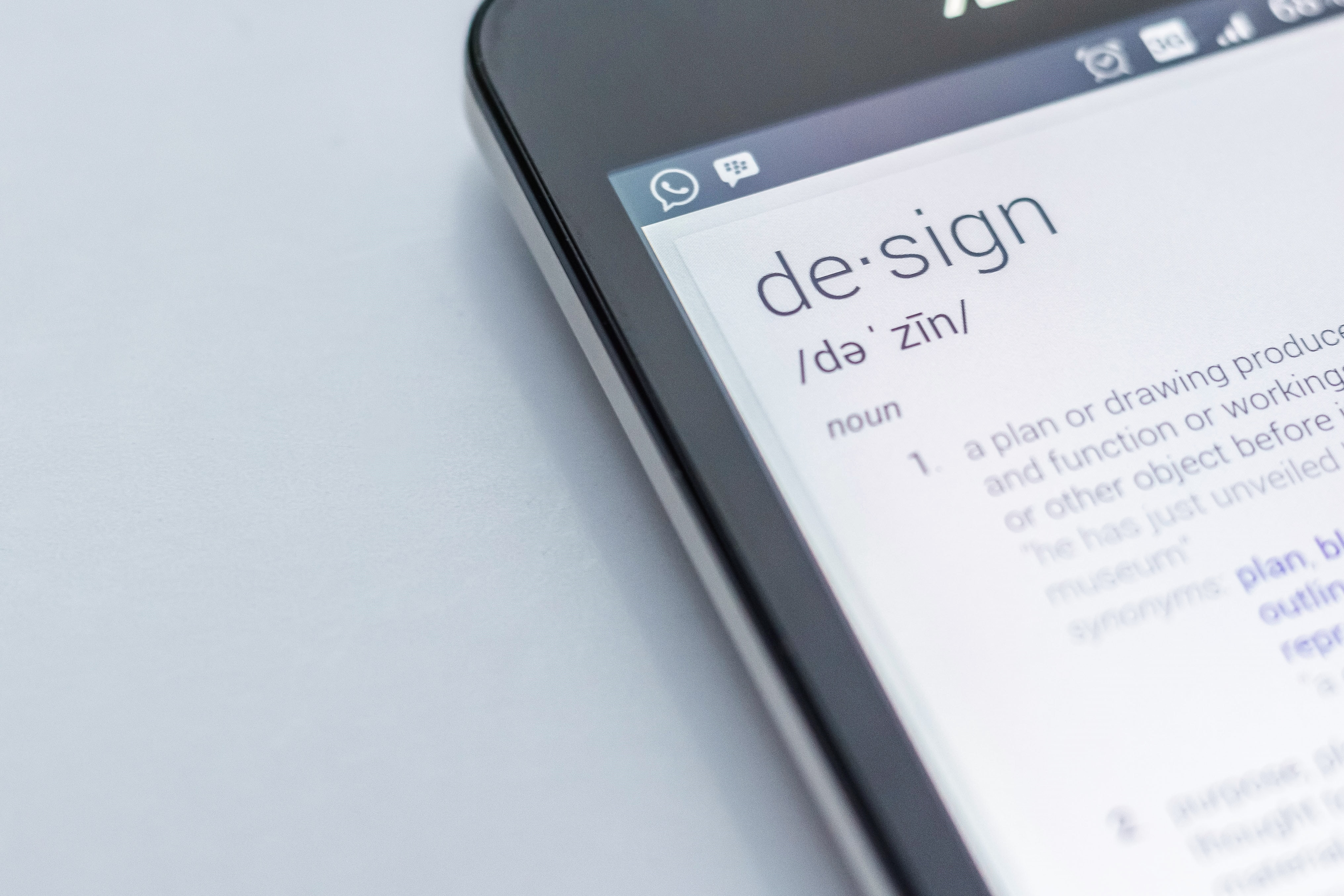 Design, phone.