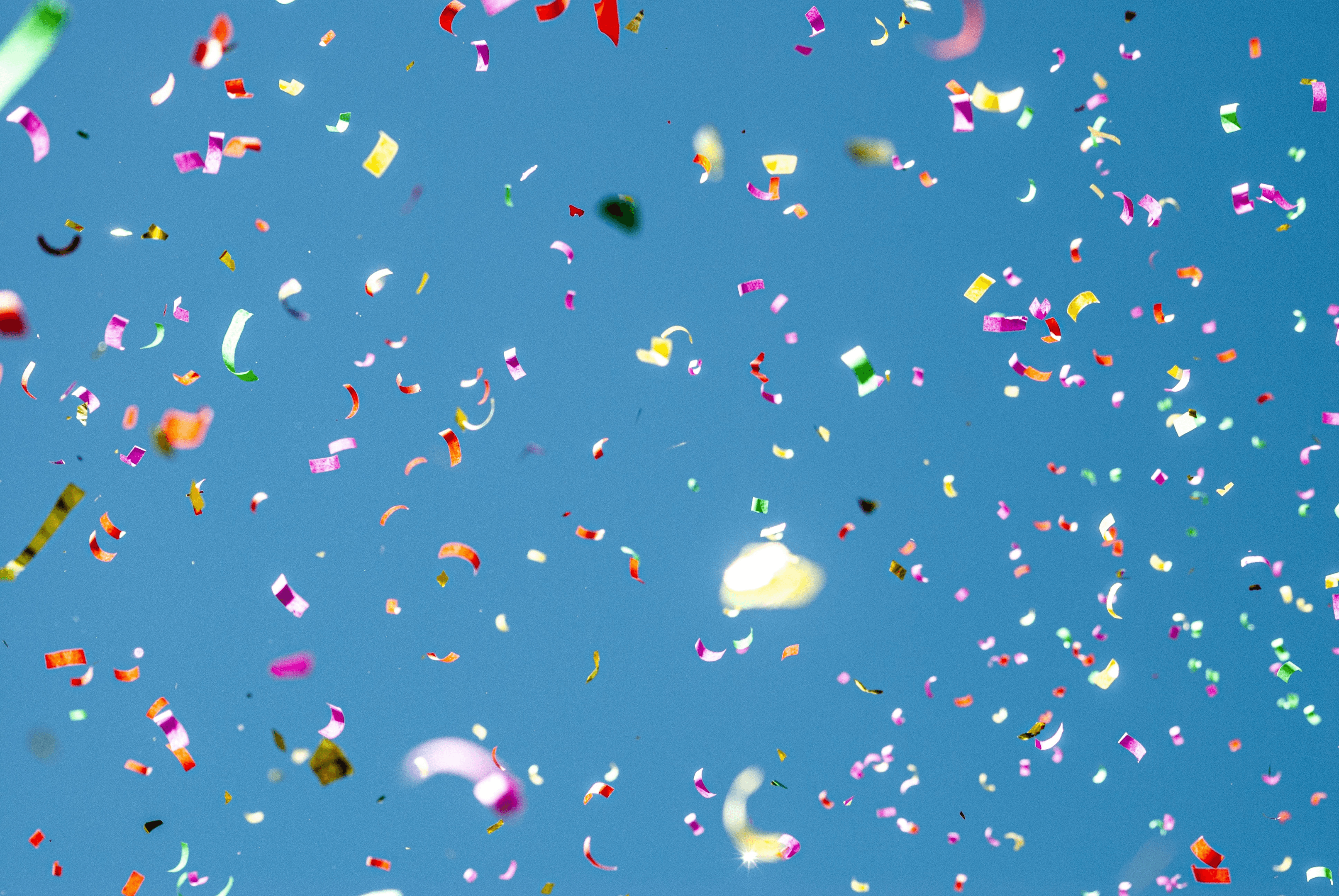 Conclusion, confetti.