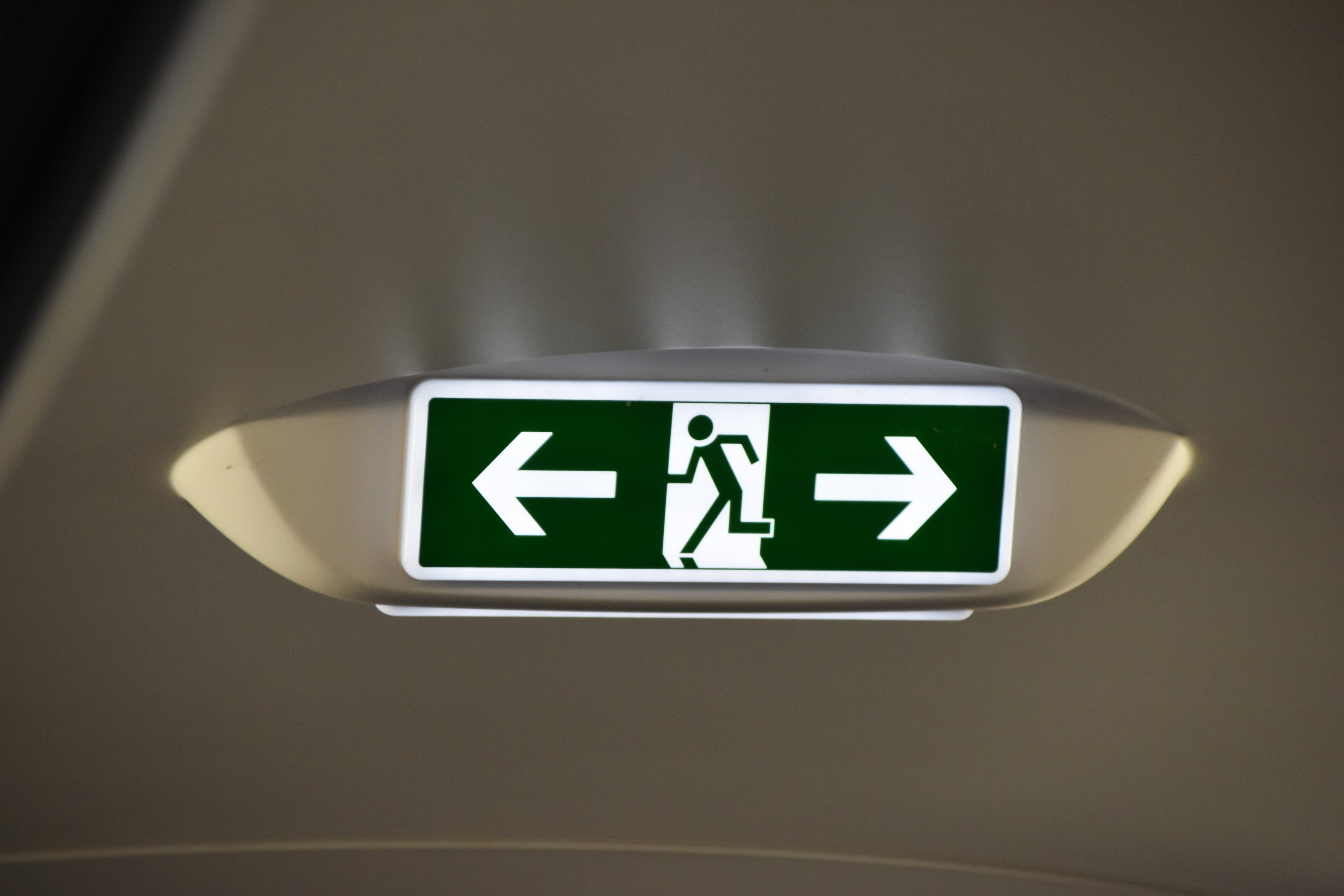 Exit, symbol.