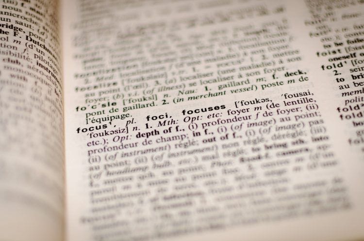 Definition, text.