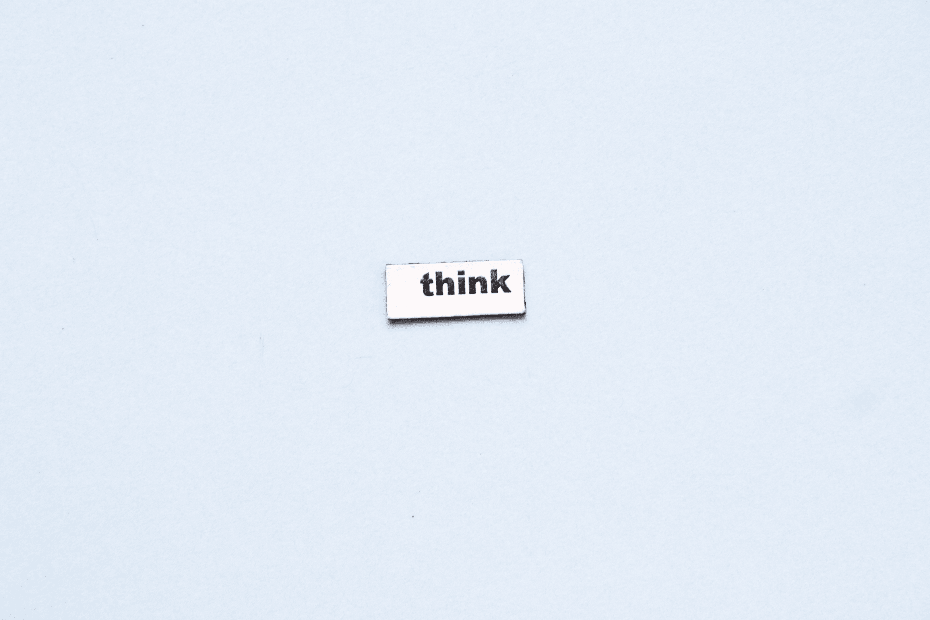 Think, letters.