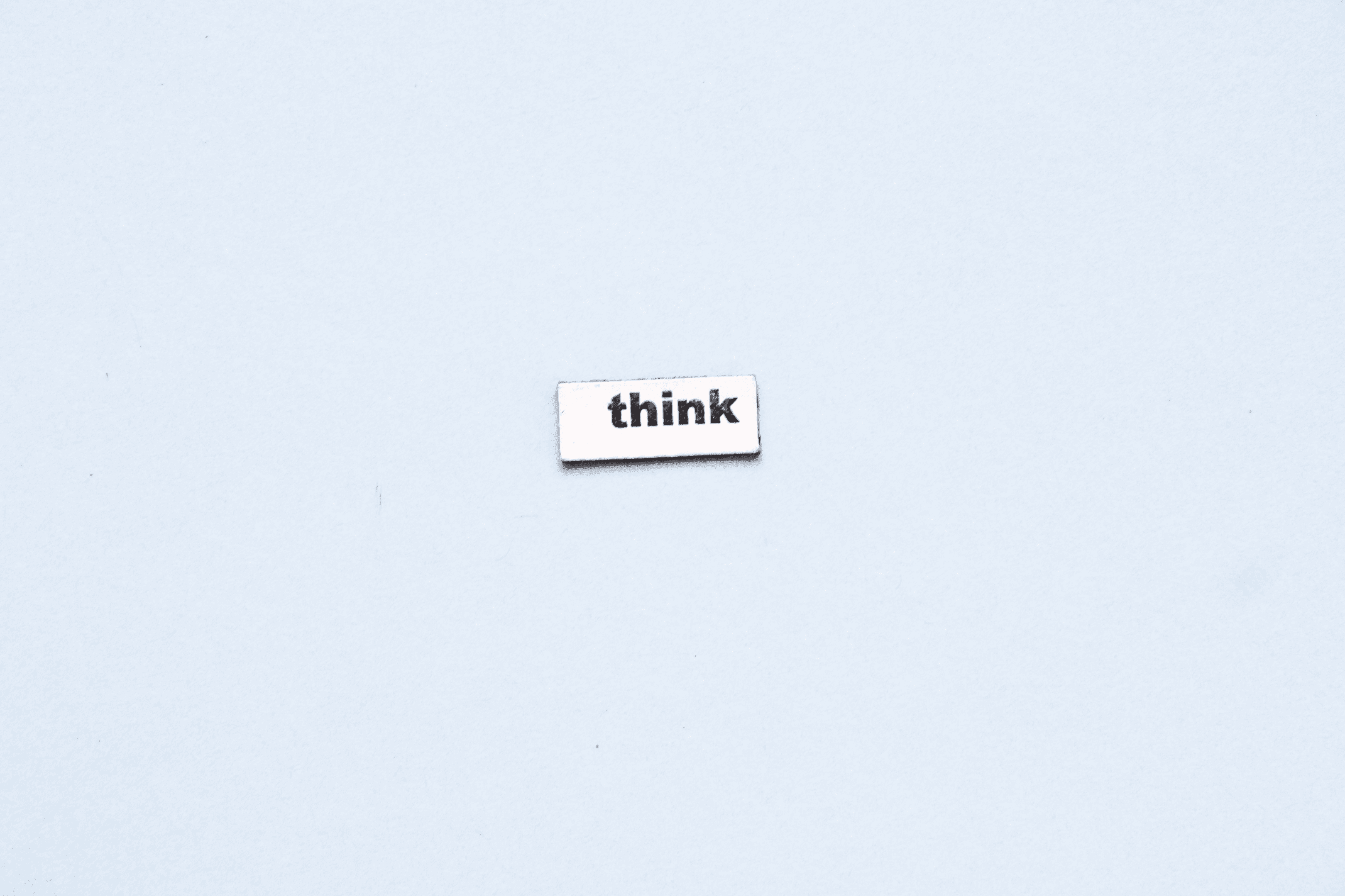 Think, letters.