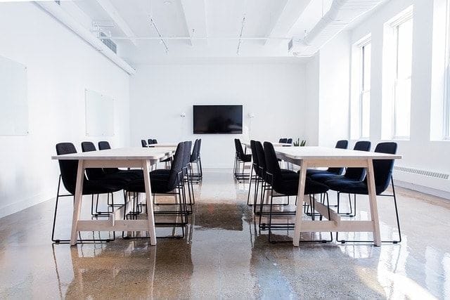 chairs, conference room, empty, inviting attendees, planning process, guest speakers