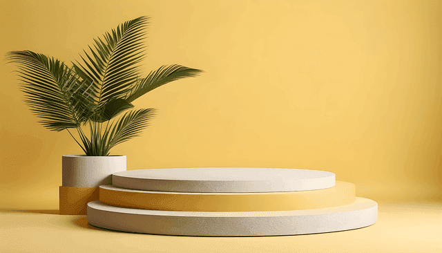 ai generated, yellow, podium, product marketing strategy, product marketing