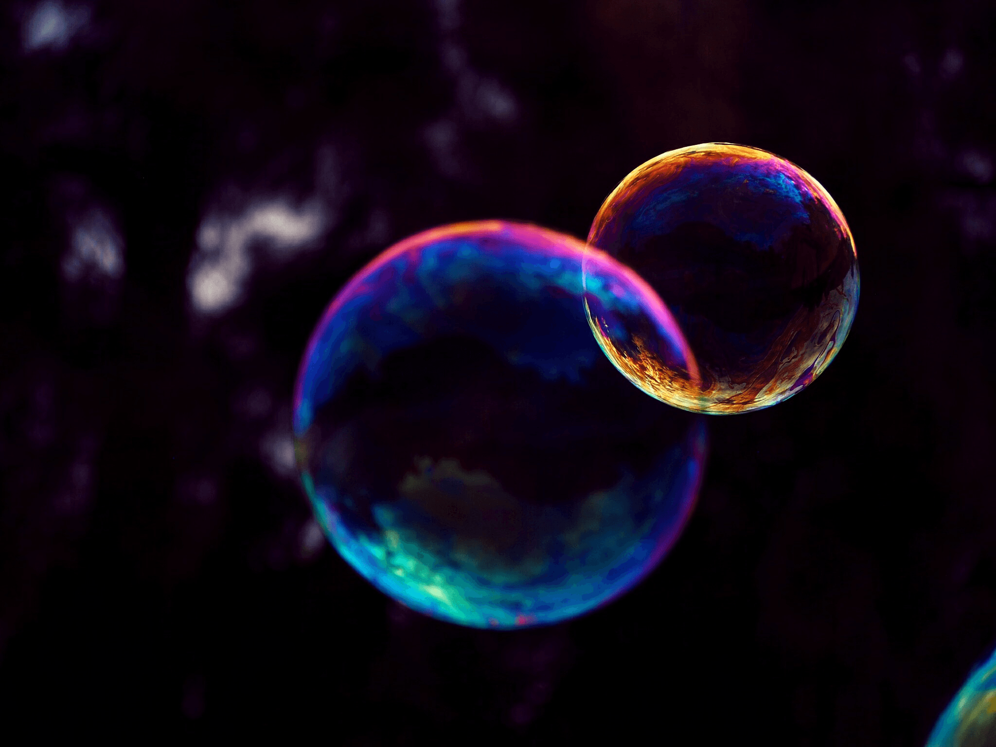 Differences, bubbles.