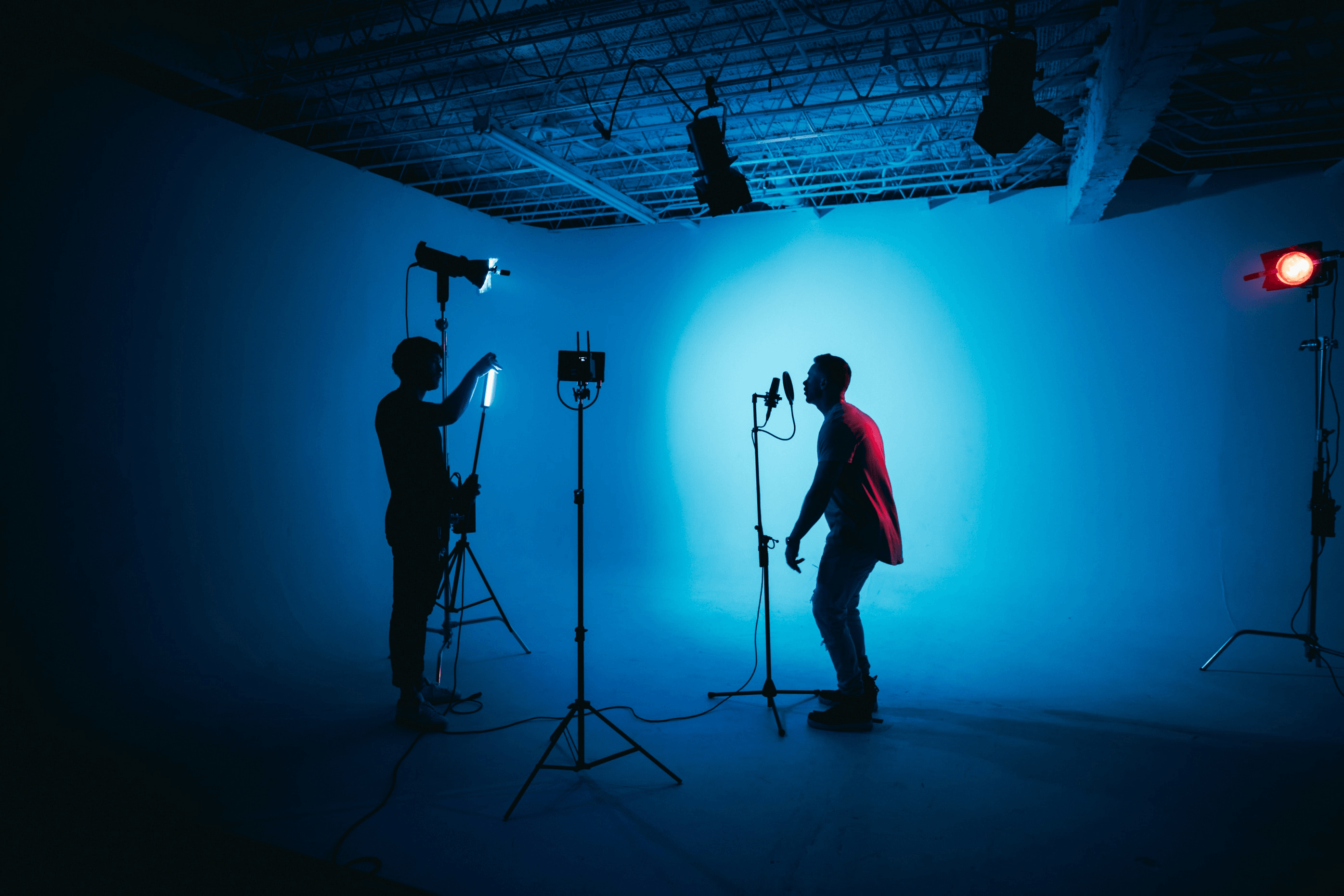 Music video, studio.