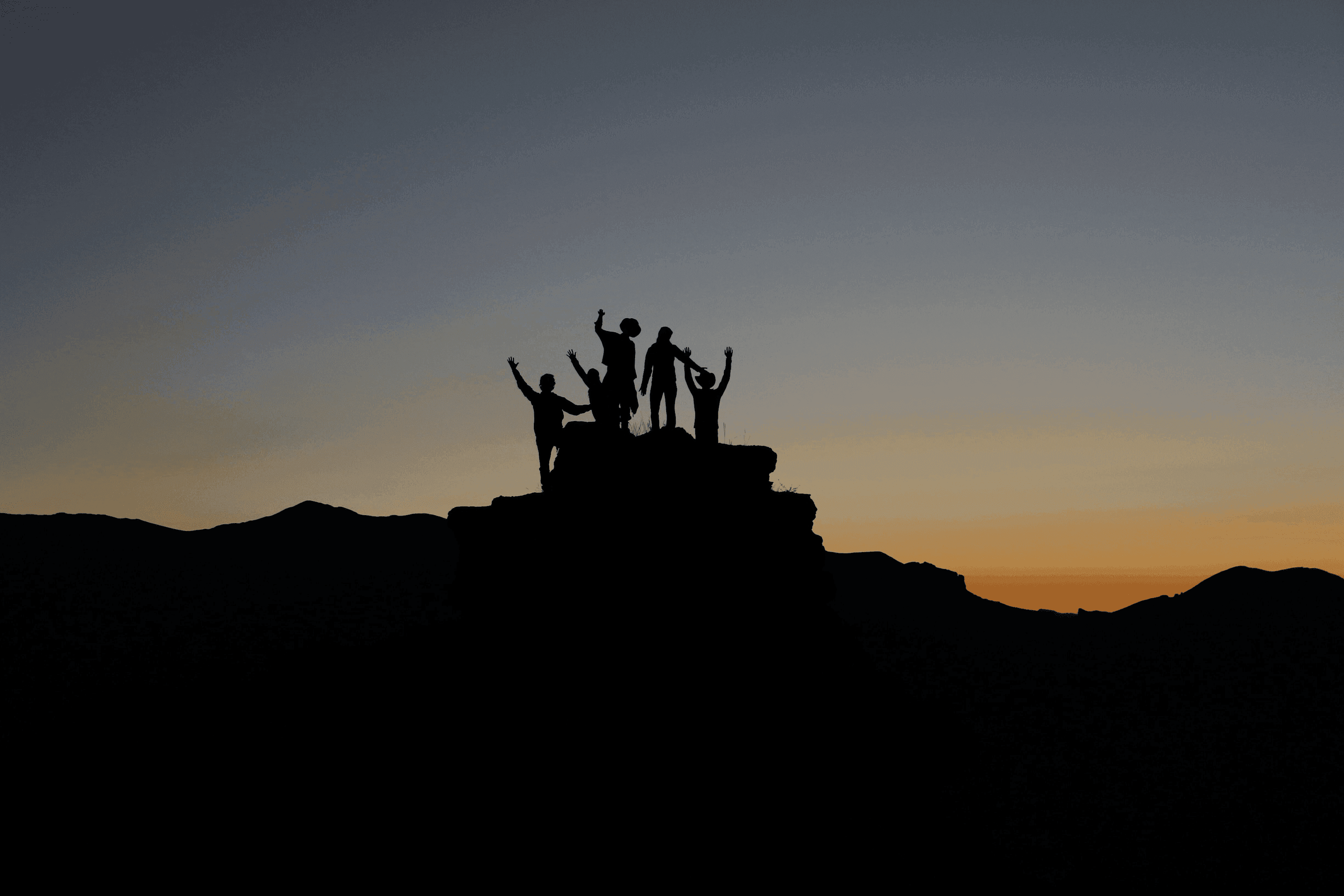 Team, silhoutte.