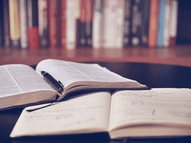 open book, study.