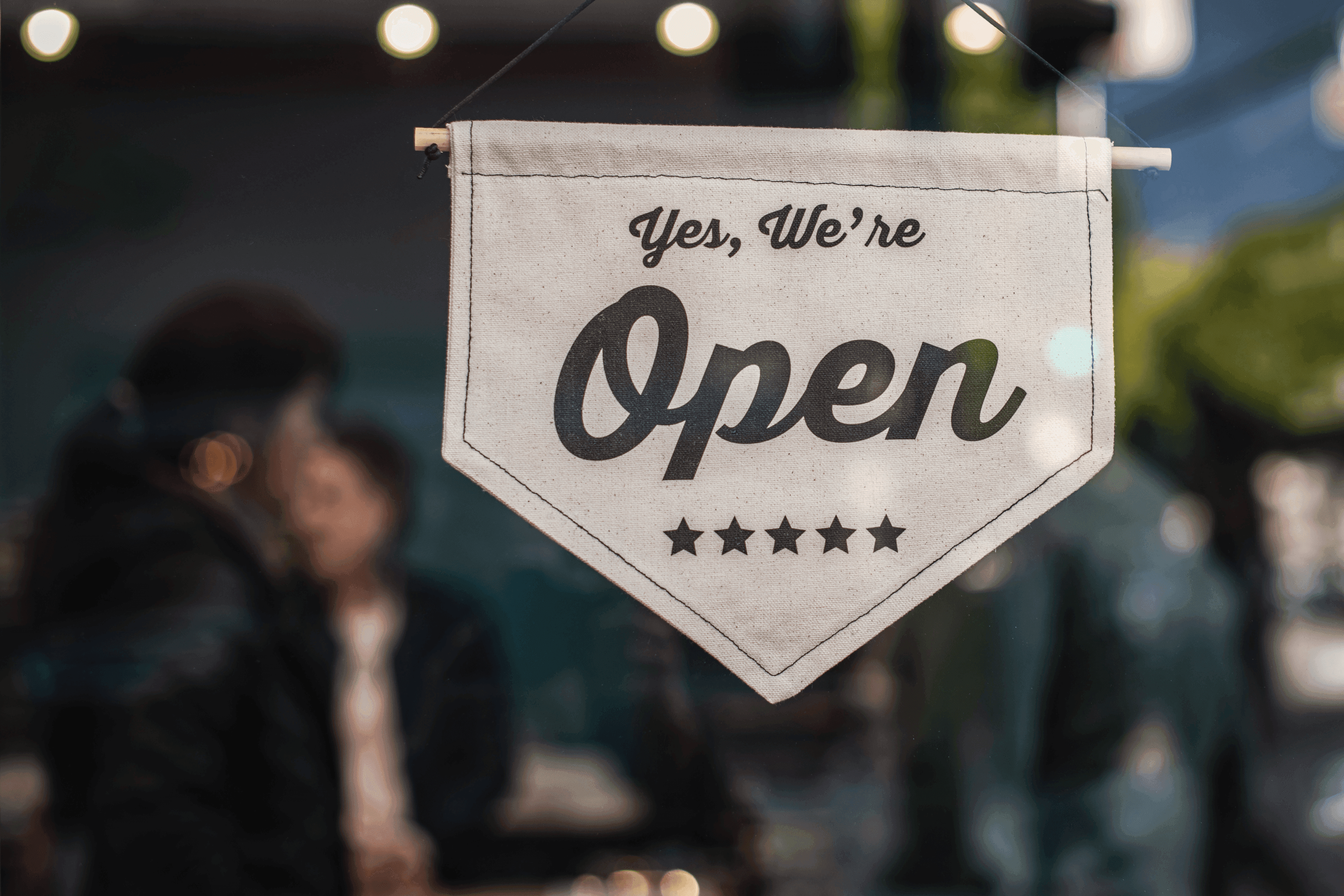 Sign, open.