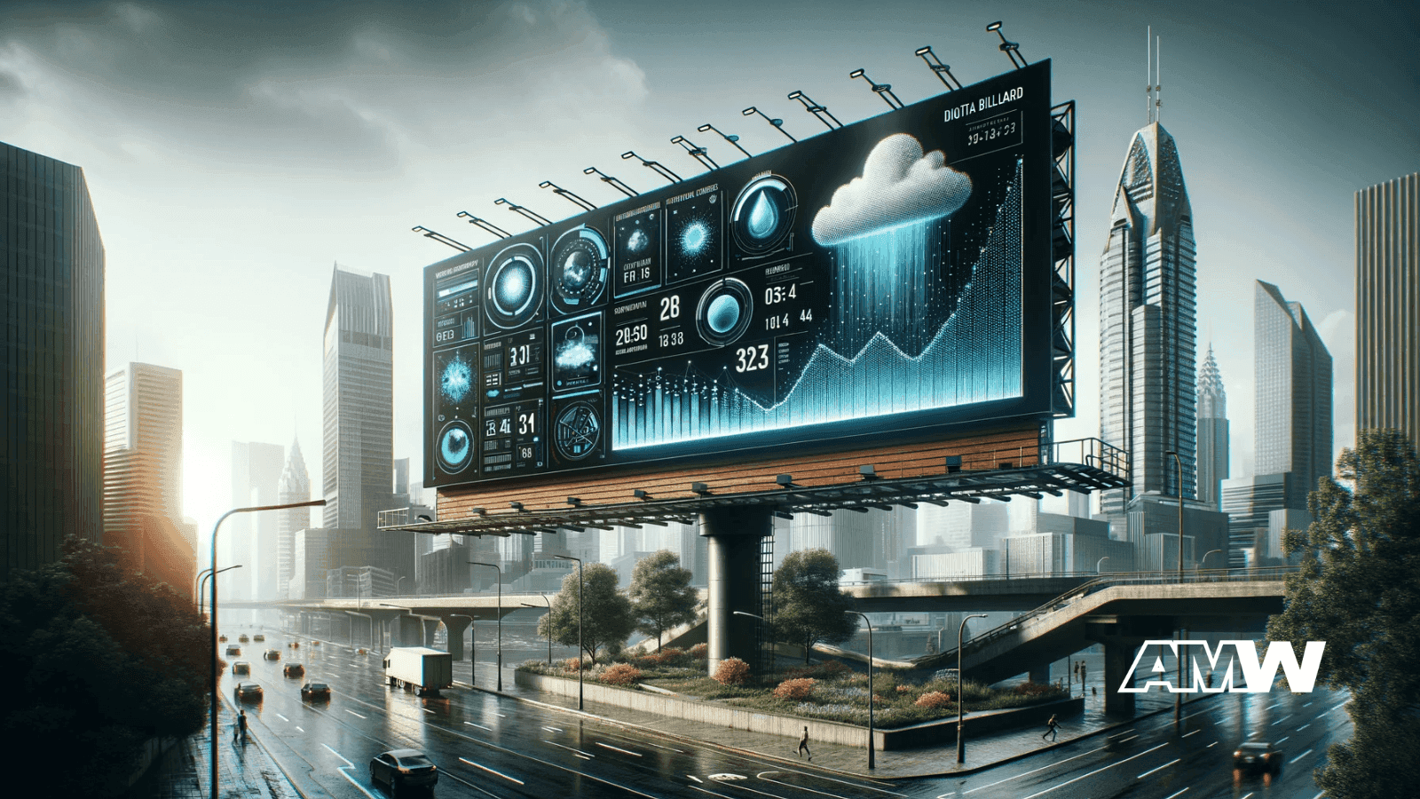 Weather billboard.