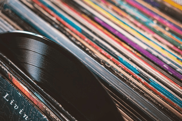 plate, vinyl record, records