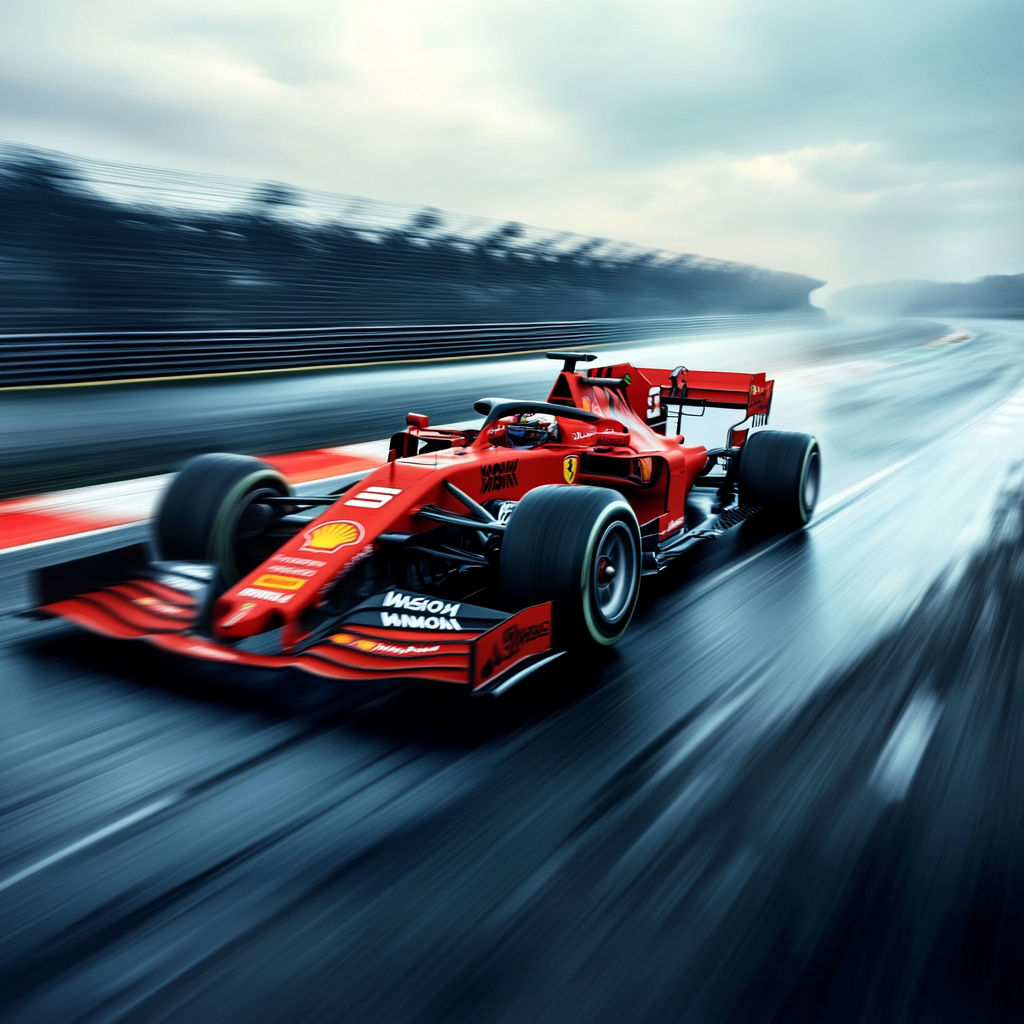u3737758982_Formula_1_racing_car_images_to_go_with_an_article_e3574c1b-7e54-4b29-b71d-40556cd55b8d_3 Red race car speeding on wet track
